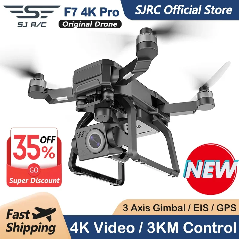 Drone Gimbal - SJRC F7 4K PROกล้องDrone GPS HD