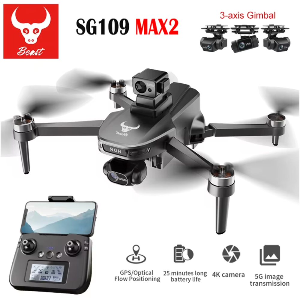Drone Gimbal - SG109 MAX2 Professional FPV 8K กล้อง