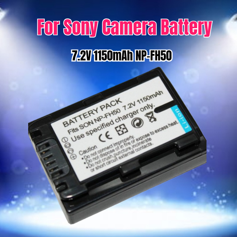 Drone - แบตเตอรี่กล้อง 7.2V 1150mAh รุ่น NP-FH50 สำหรับกล้อง