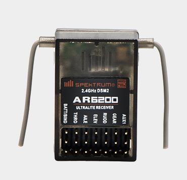 Radio Transmitter 2.4Ghz - AR6200แสดงความเร็ว2.4กิกะเฮิร์ตซ์ตัวรับสัญญาณ6CH สนับสนุน DSM2 dsmx สำหรับ JR