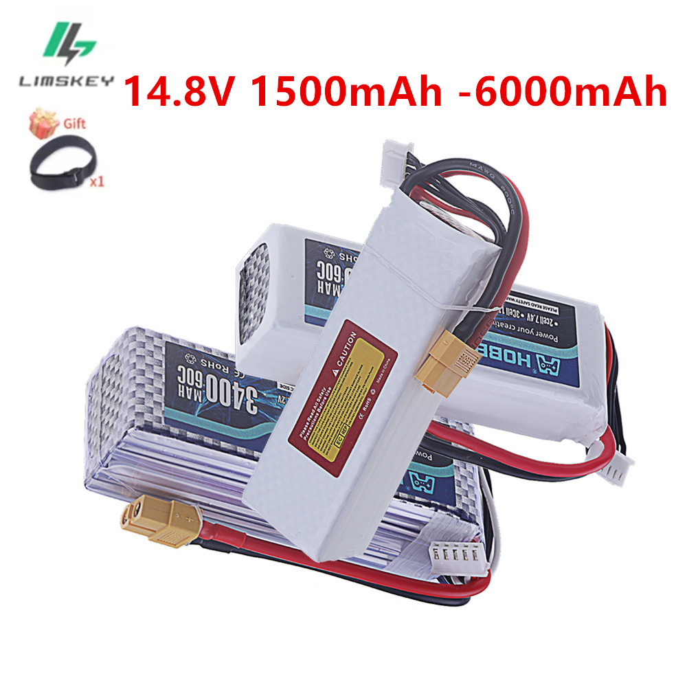 Lipo Battery 4S - แบตเตอรี่ลิโพ 14.8V 2200mAh 2800mAh 3400mAh 60C