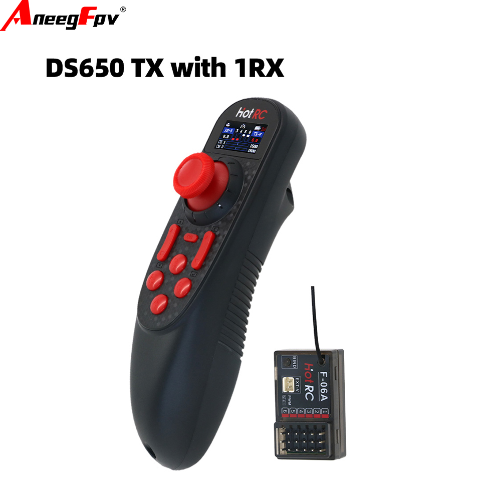 HOTRC Hot RC DS-650 DS 650 6CH - Radio Transmitter 2.4Ghz บทวิจารณ์และราคา