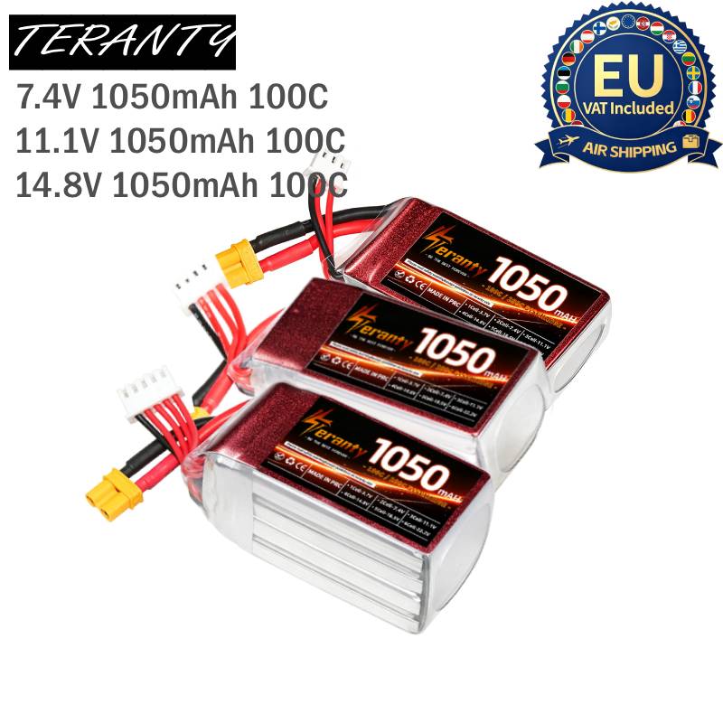 แบตเตอรี่ลิโพ RC 2 ชิ้น 1050mA - Lipo Battery 4S บทวิจารณ์และราคา