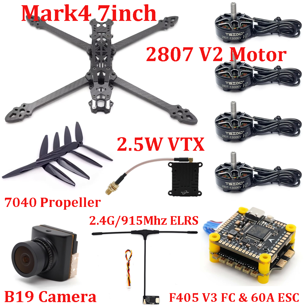 ชุดเฟรม Mark4 ขนาด 7 นิ้ว F405 - F405 Flight Controller บทวิจารณ์และราคา